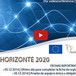 Tercer encuentro del Ciclo virtual de Capacitación en HORIZONTE 2020