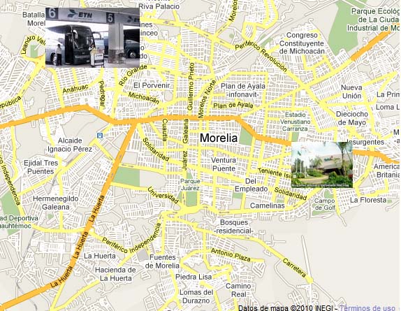 C&oacute;mo llegar de la Central de autobuses