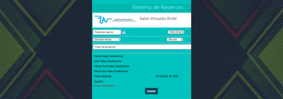 Las Salas Virtuales RUAV ahora tienen Sistema de Reservas Automático