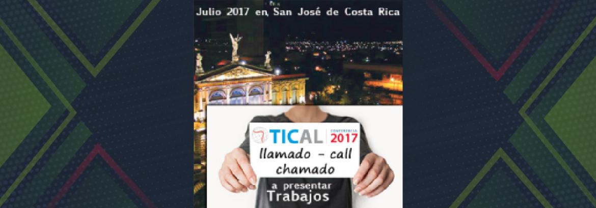 Convocatoria TICAL2017 para presentar Trabajos