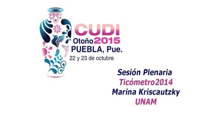Preview image for the video "Sesión Plenaria, Ticómetro2014. Marina Kriscautzky UNAM".