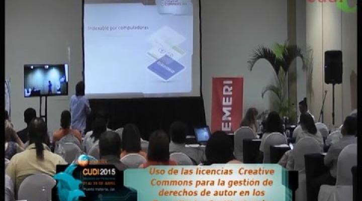 Preview image for the video "Reunión Primavera 2015 Uso de las licencias Creative Commons para Repositorios Institucionales".