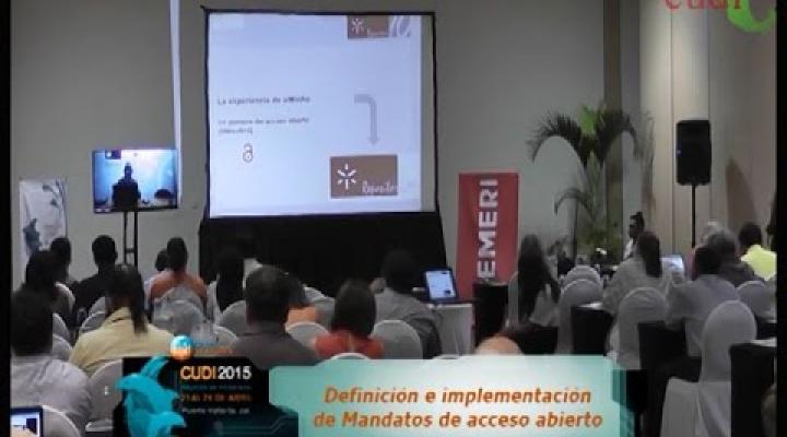 Preview image for the video "Reunión Primavera 2015 Definición e Implementación de Mandatos de Acceso Abierto".