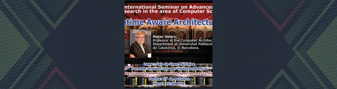 Invitación al Seminario del Dr. Mateo Valero