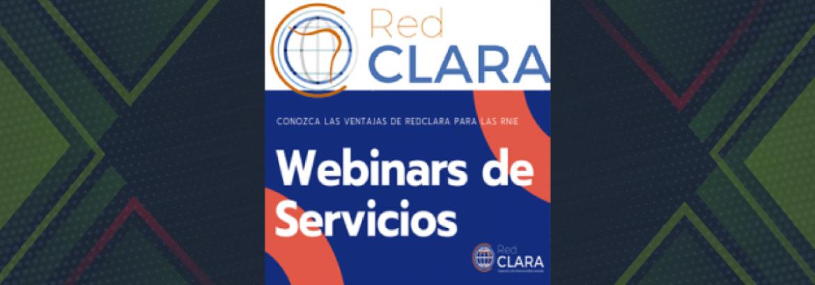  Servicios y productos ofrecidos por RedCLARA a las RNIE latinoamericanas
