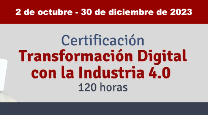 Certificación Transformación Digital con la Industria 4.0