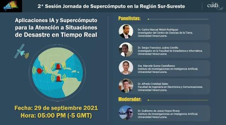 Preview image for the video "Aplicaciones #IA y el Supercómputo para la atención de situaciones de desastres en tiempo real".
