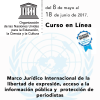 Curso en Línea: Marco Jurídico Internacional de la libertad de expresión, acceso a la información pública y protección de periodistas